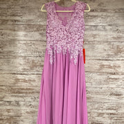 PURPLE/FLORAL LONG DRESS