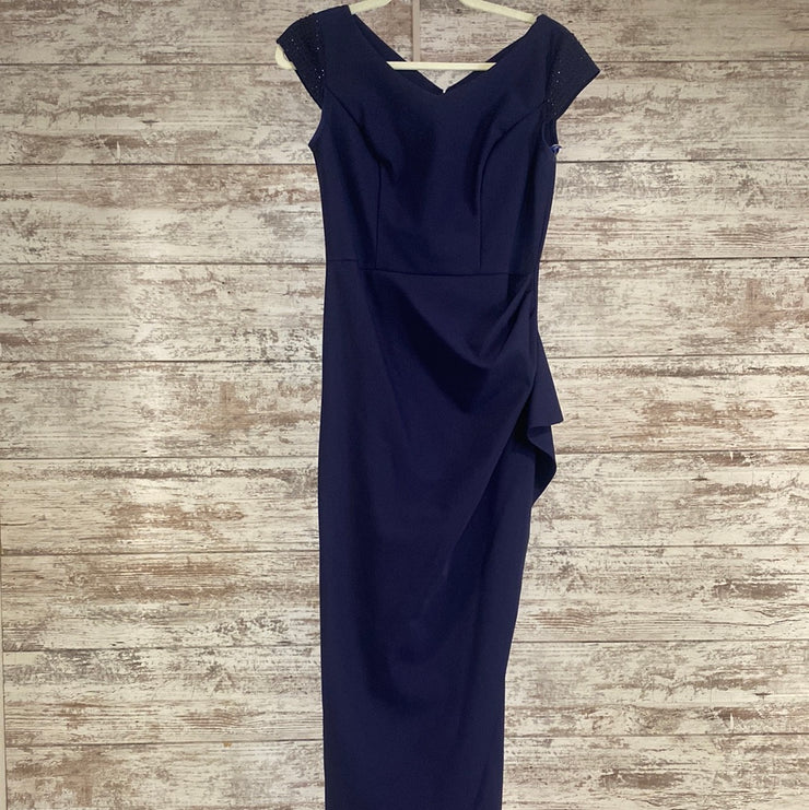 NAVY LONG EVENING GOWN