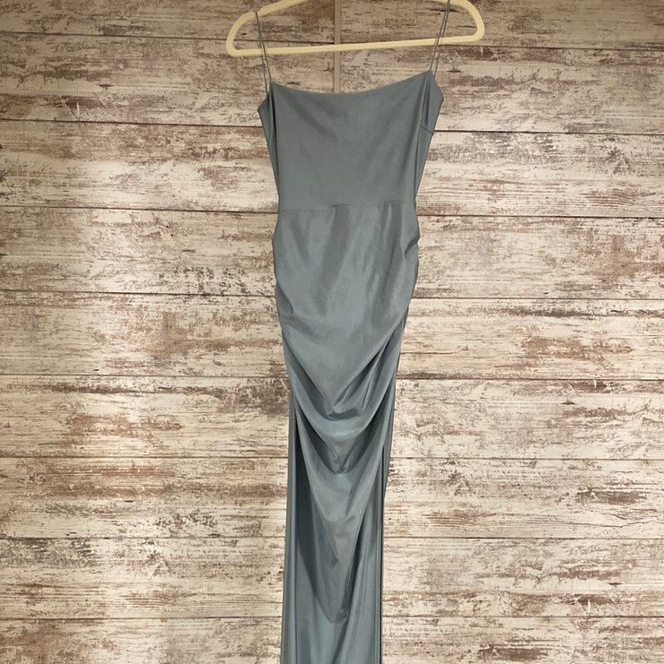 BLUE LONG EVENING GOWN