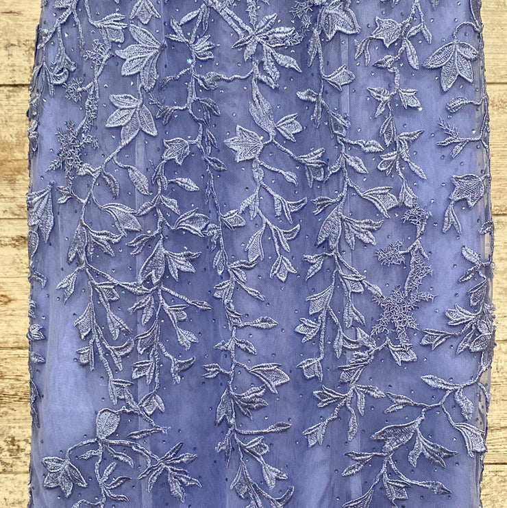 PURPLE/FLORAL MERMAID GOWN