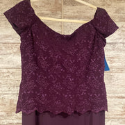 PURPLE LONG EVENING GOWN (NEW)