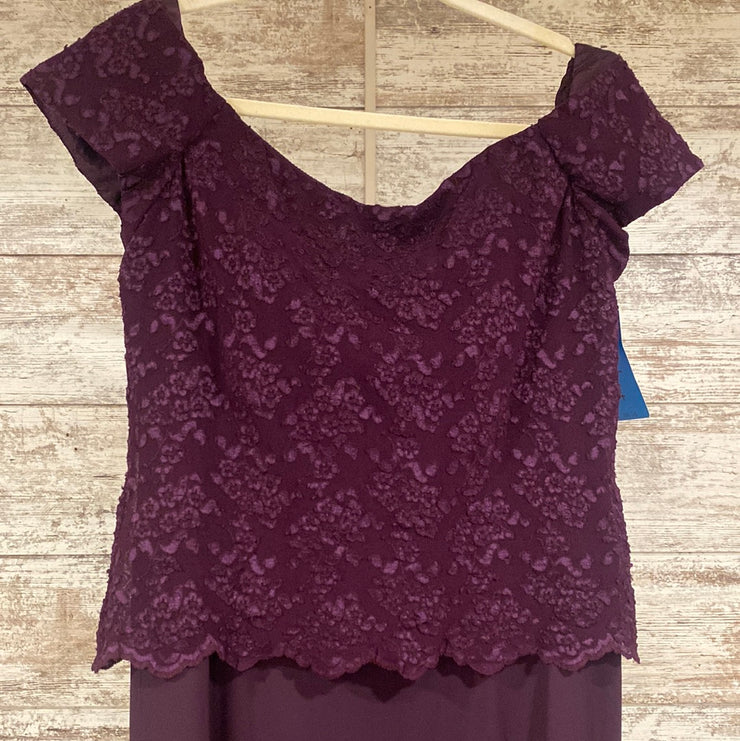 PURPLE LONG EVENING GOWN (NEW)