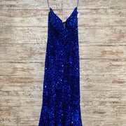 ROYAL BLUE SEQUIN MERMAID GOWN