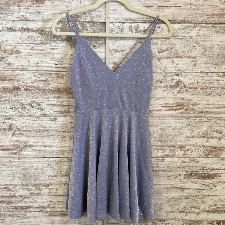 LAVENDER SPARKL SHORT DRES-NEW