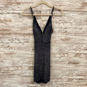 NAVY SPARKLY SHORT DRESS