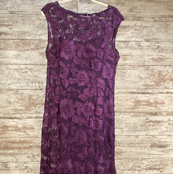 PURPLE/FLORAL LONG EVENING