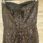 BLACK FULL SEQUIN LONG DRESS