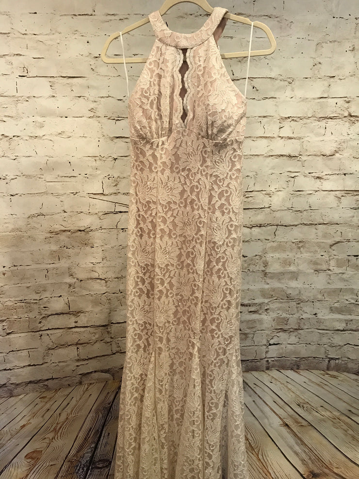 IVORY LONG EVENING GOWN