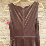 LAVENDER VELVET LONG DRESS NEW