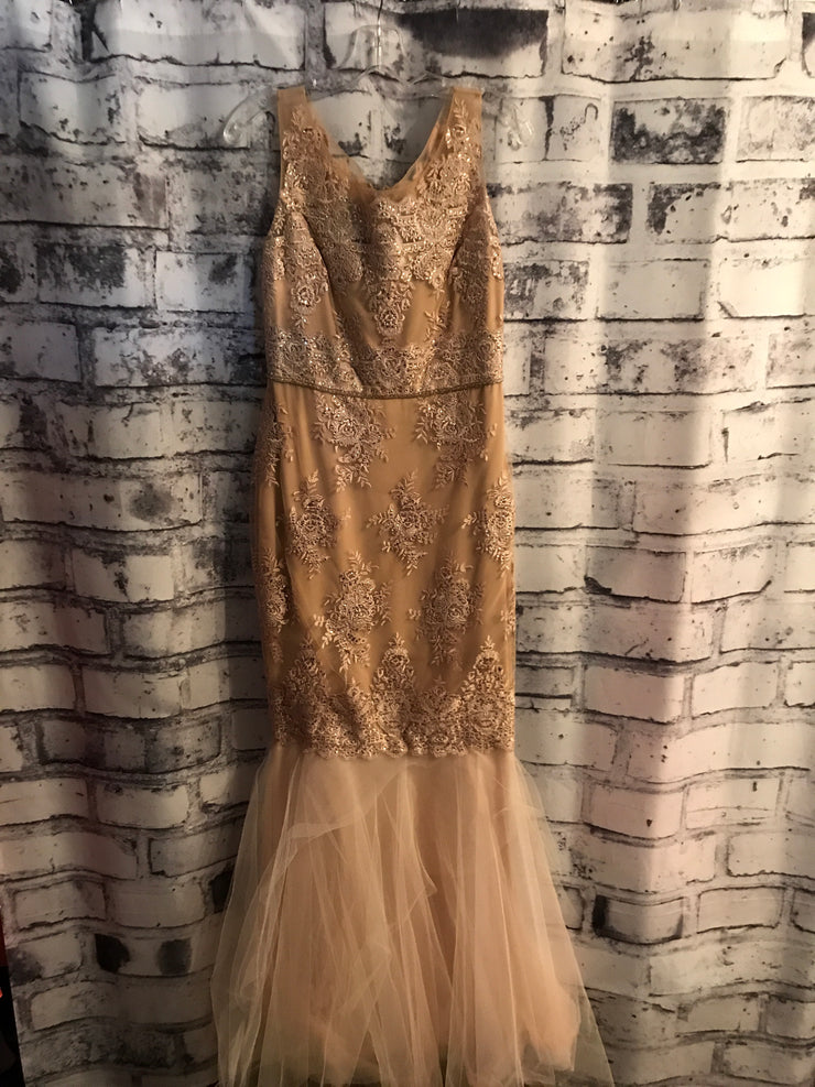 BLUSH/GOLD MERMAID GOWN $998