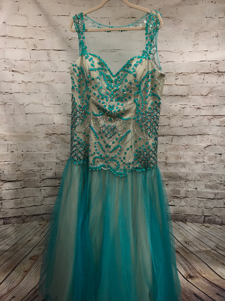 TURQUOISE PRINCESS GOWN (NEW)