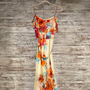 COLORFUL FLORAL LONG DRESS