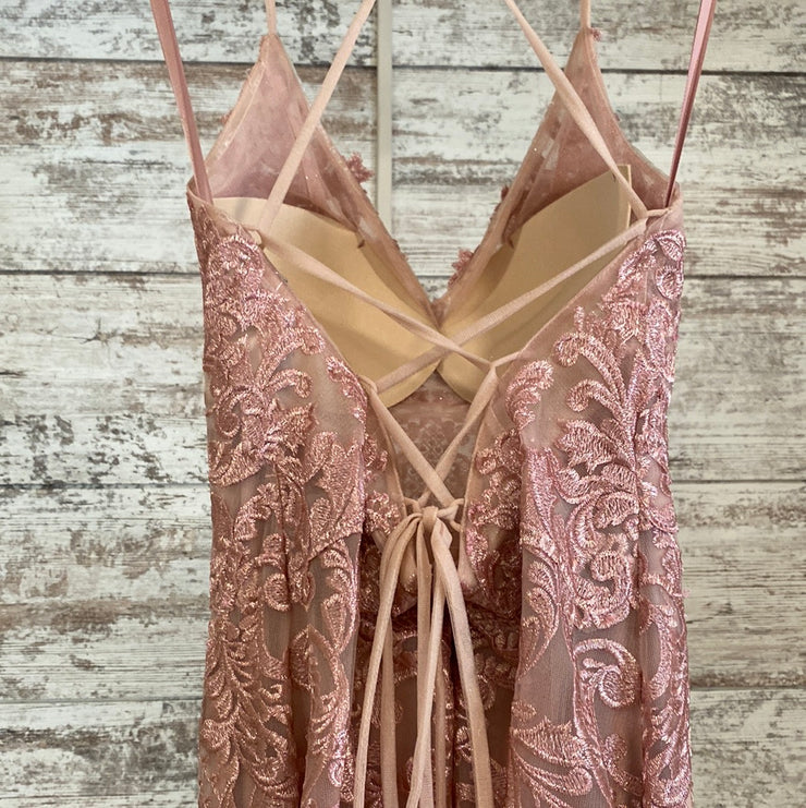 PINK/FLORAL MERMAID GOWN