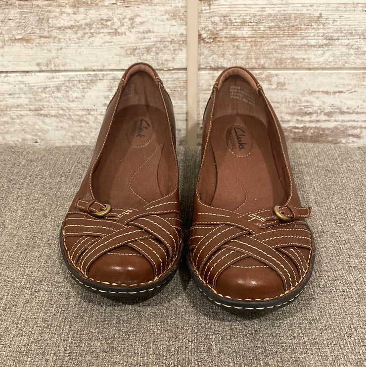 BROWN LEATHER SHOE (NEW) $90