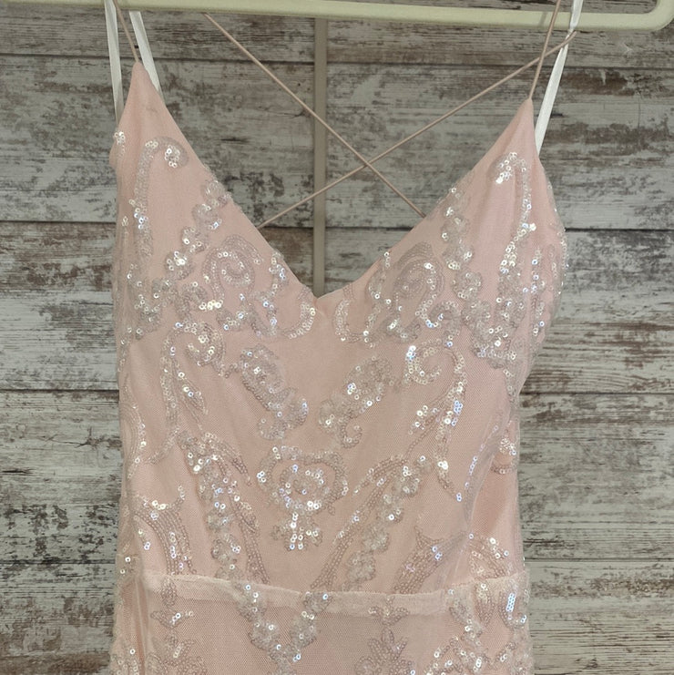 PINK SEQUIN LONG GOWN (NEW)