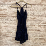 BLUE SPARKLY SHORT DRESS