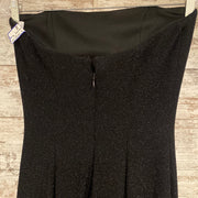 BLACK SPARKLY LONG DRESS