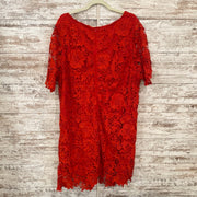 RED LACE SHORT DRESS (NEW)