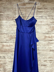 ROYAL BLUE A LINE GOWN