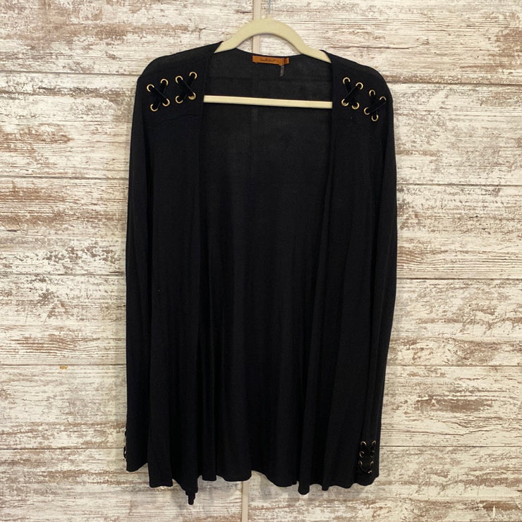 BLACK OPEN CARDIGAN