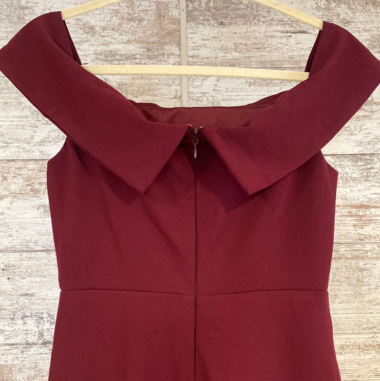 BURGUNDY LONG DRESS (NEW)