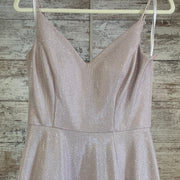 PINK SPARKLY A LINE GOWN