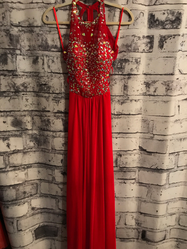 RED LONG EVENING GOWN (NEW)
