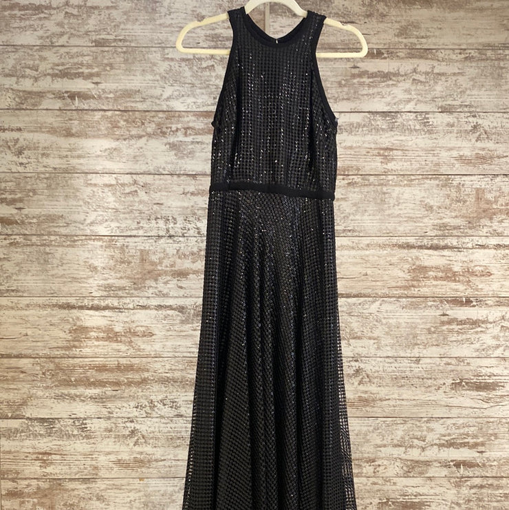 BLACK LONG EVENING GOWN