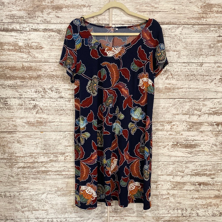 NAVY/COLORFUL SHORT DRESS