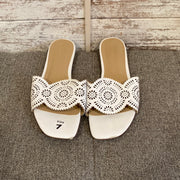 WHITE SANDALS (NEW) RETAIL $69
