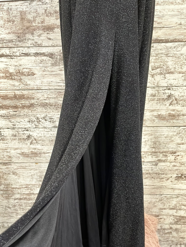 BLACK SPARKLY LONG DRESS
