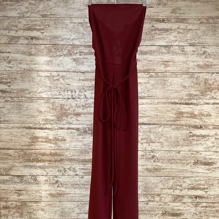 BURGUNDY JUMPSUIT