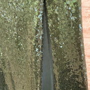 GREEN SPARKLY LONG DRESS