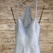 BLUE A LINE GOWN