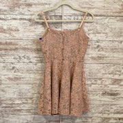 PEACH/SILVER SPARKLY SHORT DRE