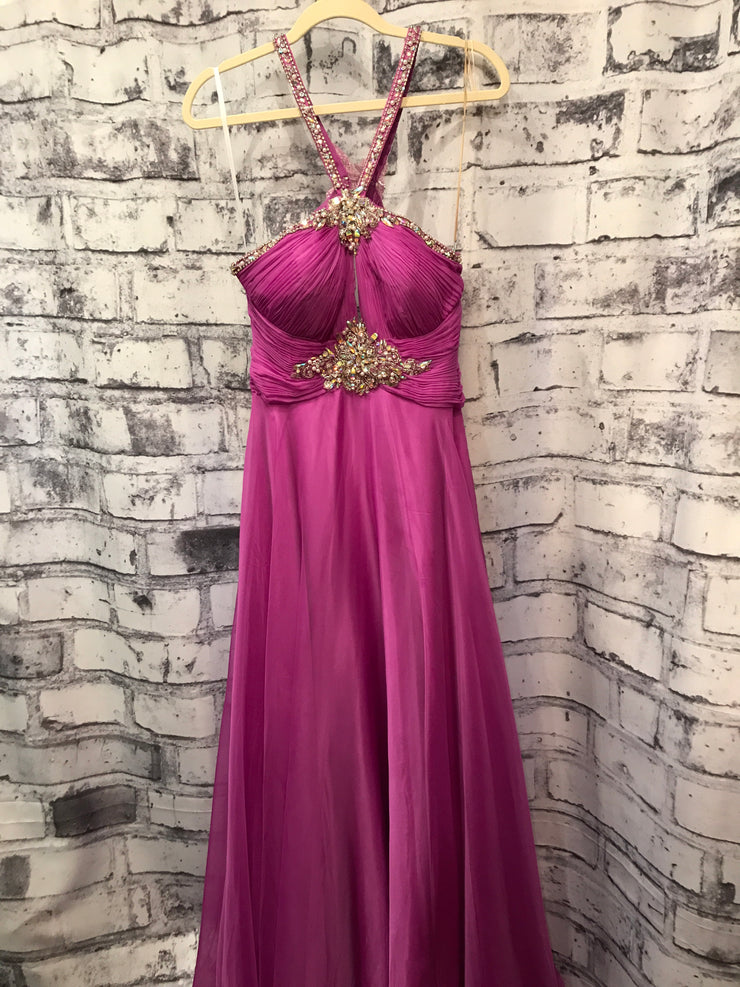 PURPLE/PINK LONG EVENING GOWN