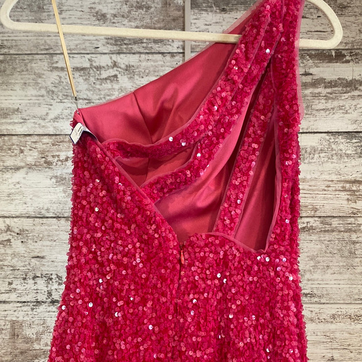 PINK FULL SEQUIN LONG DRESS