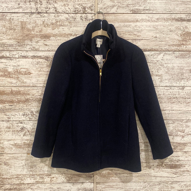 NAVY WOOL COAT (NEW) $199