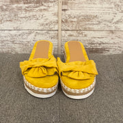 YELLOW SLIP ON SANDALS (NEW)