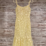 YELLOW/FLORAL MERMAID GOWN