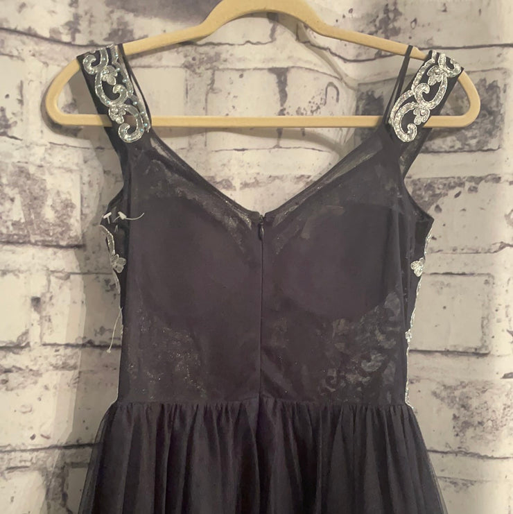 NAVY/SILVER SHORT DRESS