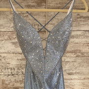BLUE SPARKLY LONG DRESS