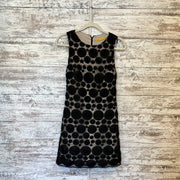 BLACK LACE SHORT DRESS $395