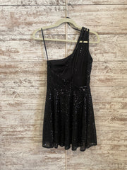 BLACK SPARKLY SHORT DRESS -NEW
