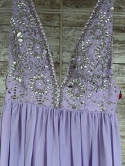 LAVENDER LONG EVENING GOWN