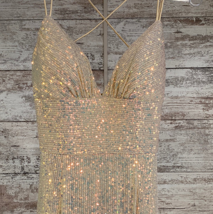 PINK SPARKLY LONG DRESS