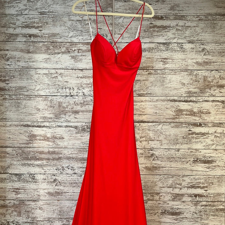 RED LONG EVENING GOWN (NEW)