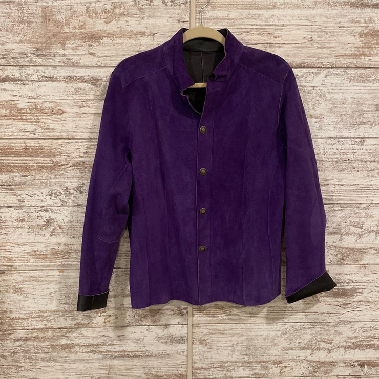 PURPLE/BLACK REVERSIBLE JACKET