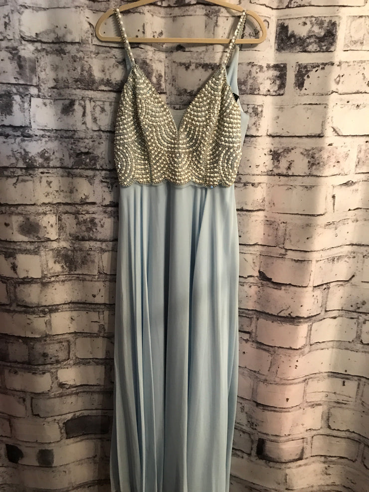 BLUE LONG EVENING GOWN