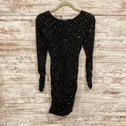 BLACK SPARKLY SHORT DRESS